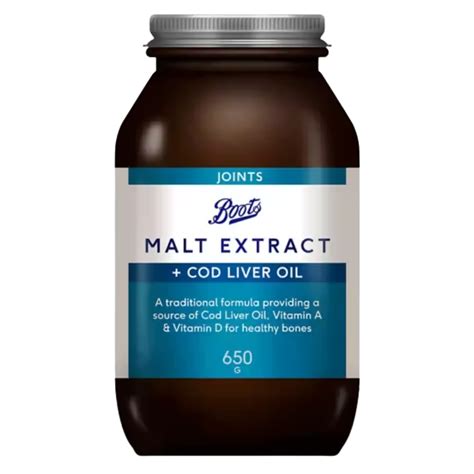 boots malt extract liver oil.